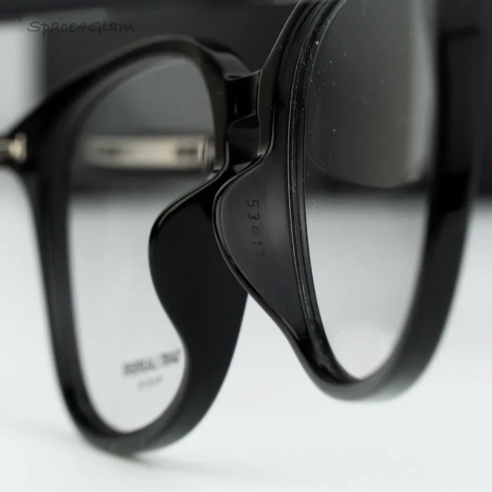 BRAND NEW Saint Laurent SL724/F 001 Black Demo Square Women Eyeglasses